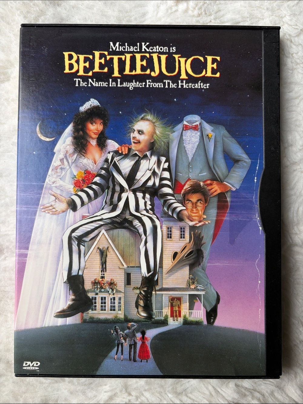 Beetlejuice (DVD) - Black & White Cover Artwork